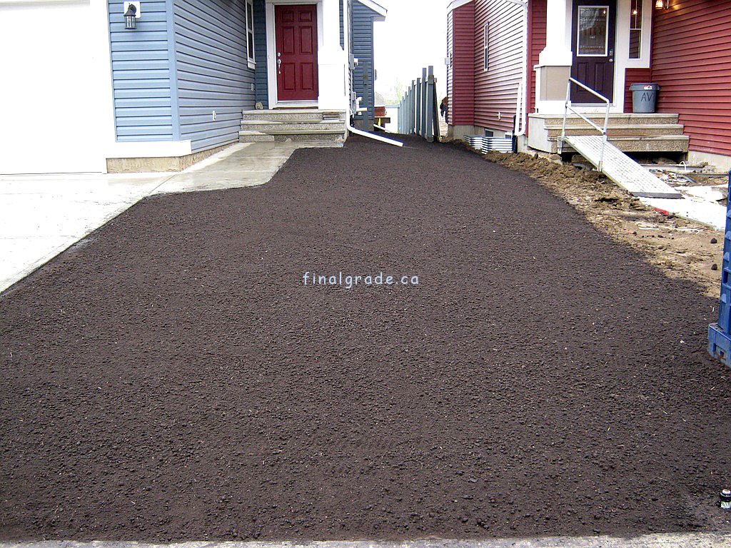 Just graded topsoil