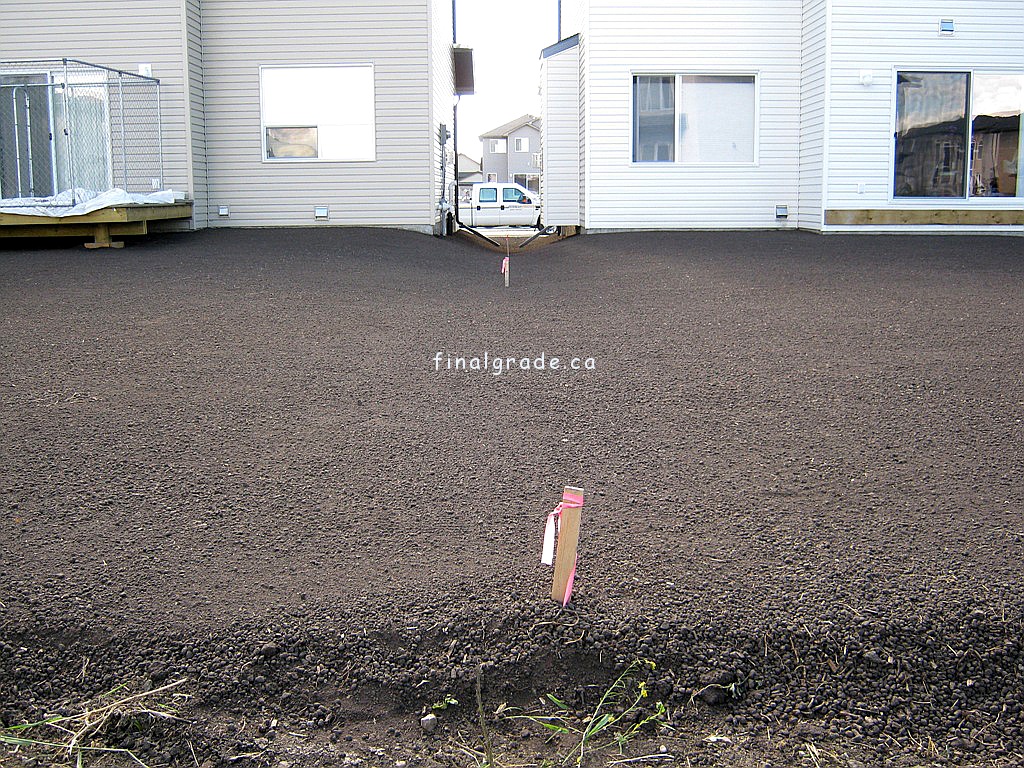 Just graded topsoil