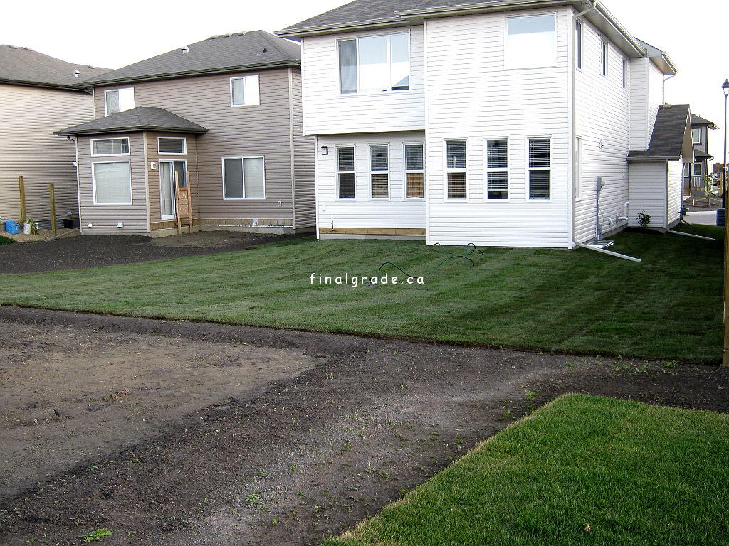 Just graded topsoil