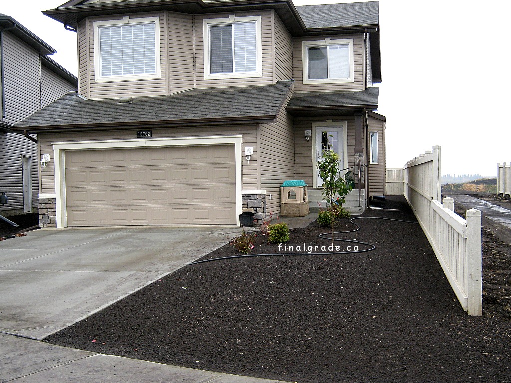 Just graded topsoil